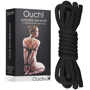 Shots Japanese Mini Rope - 1,5m - Czarna linka do krępowania