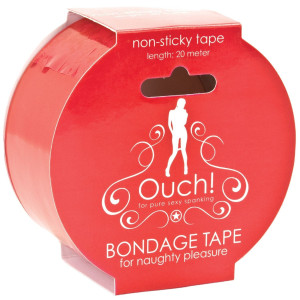 Shots Bondage Tape - Czerwona taśma do krępowania, BDSM
