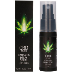 Spray opóźniający wytrysk - Cannabis Delay Spray 15 ml - z olejkiem CBD - Shots