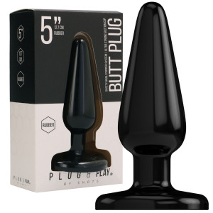 Shots Butt Plug - Basic - 5' Klasyczny korek analny, Czarny