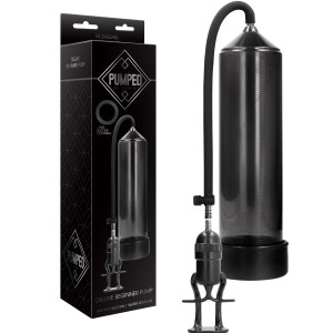 Shots Deluxe Beginner Pump - Klasyczna pompka do penisa, Czarna