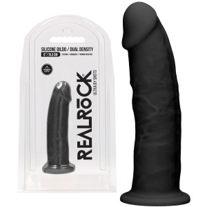 Shots Realrock - 15,3 cm - Realistyczne dildo z przyssawką, Czarne Silikonowe