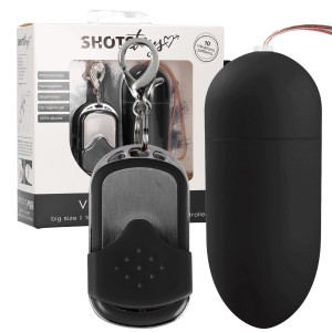 Shots 10 Speed Remote Vibrating Egg - Big - Wibrujące jajeczko na pilota, Czarne