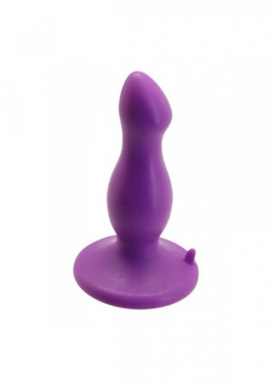 Toyz4Lovers Klasyczny korek analny z przyssawką - silikonowy, Fioletowy