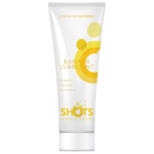 Lubrykant na bazie wody o smaku i aromacie banana - 100 ml - nawilżający - Shots