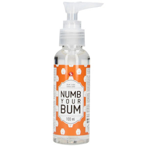 Lubrykant analny na bazie wody - Numb Your Bum - 100 ml  - długotrwale nawilżający - Shots