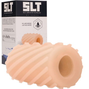 Shots Self Lubrication Pocket Masturbator - Masturbator z wypustkami, Cielisty TPE
