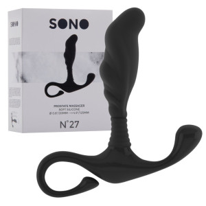 Shots No.27 - Prostate Massager - Masażer prostaty z uchwytem na palec, Czarny