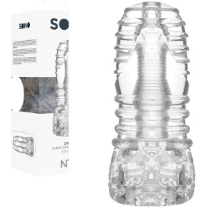 Shots No. 68 - Stroker - Masturbator z wypustkami, Przezroczysty TPE