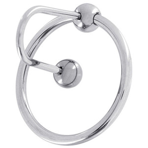 Stalowy ring z plugiem do cewki - Steel Ring (28 mm) - Stal nierdzewna - Shots