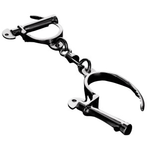 Shots Adjustable Darby Style Handcuffs Kajdanki, Stal Nierdzewna