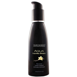 Lubrykant na bazie wody - AQUA  VANILLA BEAN 120 ML - o smaku waniliowym- WICKED