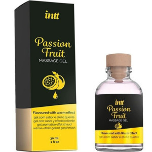 Lubrykant do masażu o smaku marakui - Passion Fruit 30 ml - i seksu oralnego - INTT