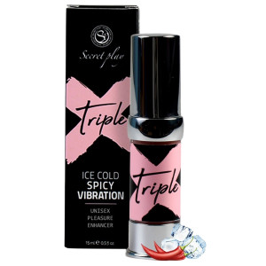 Żel wspomagający seks - TRIPLE , 15 ml - z potrójnym efektem opóźnienia wytrysku - Secret Play