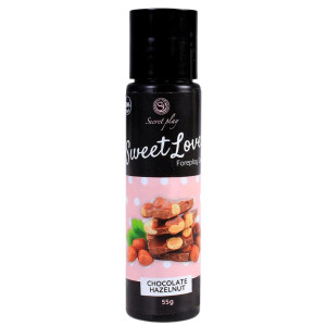 Lubrykant na bazie wody o smaku czekolady z orzechami - 60 ml - Secret Play