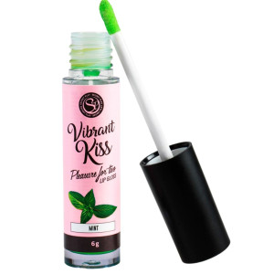 Błyszczyk smakowy do seksu oralnego - LIP GLOSS VIBRANT KISS - MINT - Secret Play