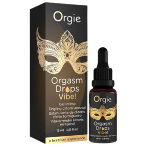 ORGIE Orgasm Drops Vibe Peach Flavor 15 ml krople wspomagające orgazm