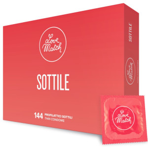 Love Match Sottile - 144 pack cinkie prezrwatywy