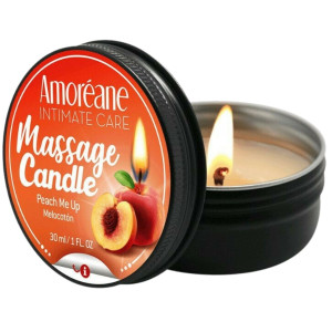 Świeca do masażu - 30ml - o zapachu brzoskwini - Amoreane