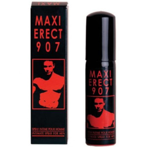 Spray wspomagający wzwód penisa - MAXI ERECT 907 25 ml - z efektem rozgrzewania