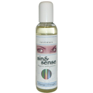 Olejek do masażu erotycznego - Sin&sense 150 ml - zapach i smak orzechowy - Inverna