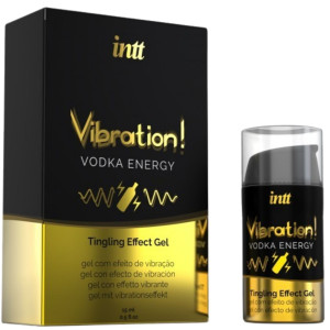 Żel pobudzający dla par - VIBRATION VODKA 15 ml - z efektem ciepła i wibracji - INTT