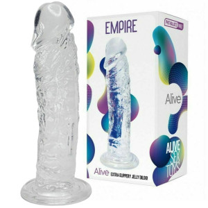 Alive Dildo Realistyczne - AL.Empire - z przyssawką, Przezroczyste