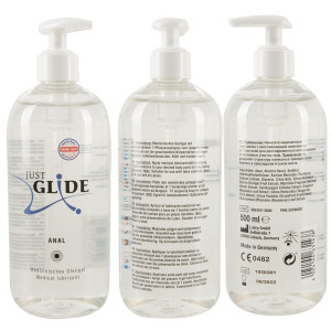 Lubrykant analny na bazie wody - Anal 500 ml - do skóry wrażliwej - Just Glide