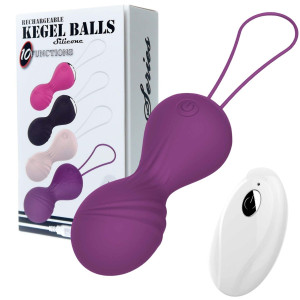Boss Series Kegel Balls USB 10 Function / Remote control -Purple
