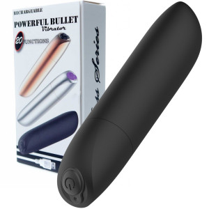 Czarny wibrator dopochwowy Bullet Usb abs 10 cm dyskretny wodoodporny Boss Series