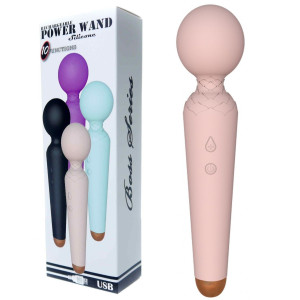 Boss Series Klasyczny masażer Wand, USB Cielisty
