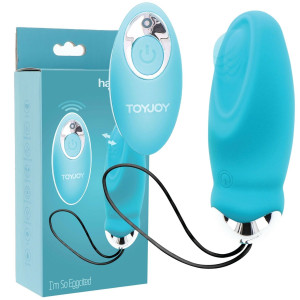 ToyJoy I'm so Eggcited Wibrujące jajeczko na pilota, USB NIebieskie