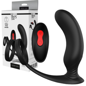 Dream Toys CHEEKY LOVE REMOTE P-PLEASER Masażer Prostaty z opaską i wibracjami, Czarny