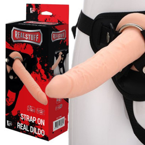REALSTUFF Realistyczny Strap-On z uprzężą, Cielisty