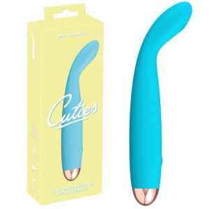 Cuties 2.0 Mini Wibrator do punktu G, USB Niebieski