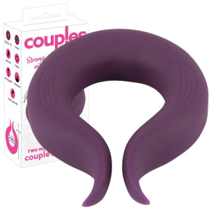 You2Toys Couples Choice Two motors coup Wibrujący pierścień na penisa, USB Fioletowy