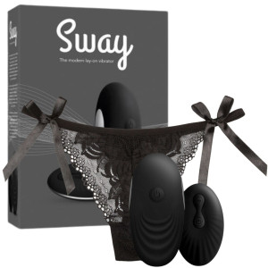 Sway Vibes No. 3 - Masażer zakładany na majtki i sterowany pilotem, Czarny