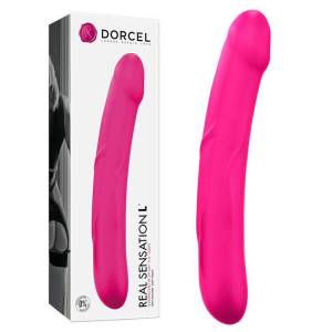 Dorcel REAL SENSATION L MAGENTA Klasyczne dildo, Różowe Silikonowe