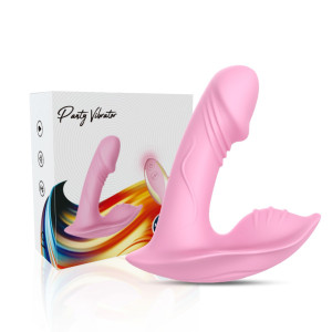 Boss Series Whistle light Wibrator motylek na pilota, USB Różowy