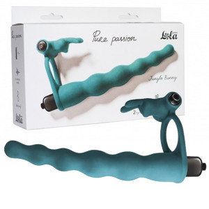 Lola Toys Samonośny Strap - on Pure Passion Jungle Bunny, Zielony