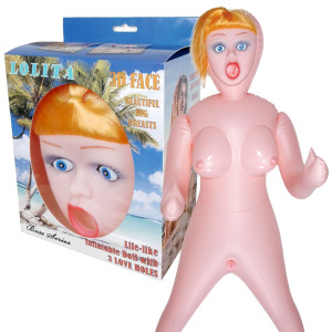 Boss Series LOLITA 3D - Realistyczna damska lalka miłości, Cielista