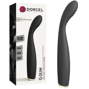 Wibrator punktu g G-slim czarny silikonowy 19,1 cm ładowany USB Marc Dorcel manualne