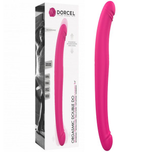 Dorcel ORGASMIC DOUBLE DO Dwustronne dildo z wibracjami i pulsacją, Różowe