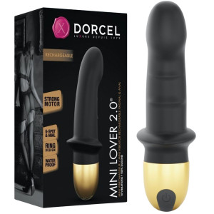 Dorcel MINI LOVER BLACK 2.0 - Klasyczny wibrator - profilowany, USB Czarny