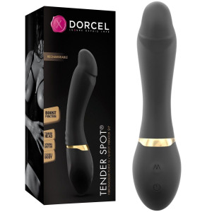 Wibrator punktu g dopochwowy Tender Spot silikonowy czarny 20 cm dyskretny Marc Dorcel