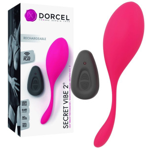 Dorcel SECRET VIBE 2 Wibrujące jajeczko z pilotem, Różowe Silikonowe