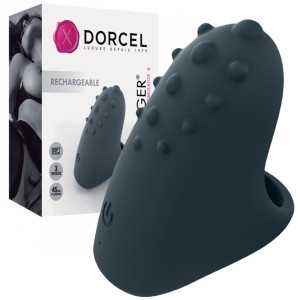 Dorcel MAGIC FINGER RECHARGEABLE - GRIS Stymulator na palec, USB Czarny