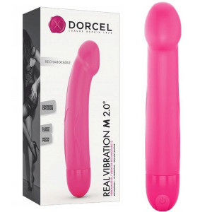 Dorcel REAL VIBRATION M MAGENTA 2.0 - RECHARGEABLE Wibrator do punktu G, USB
