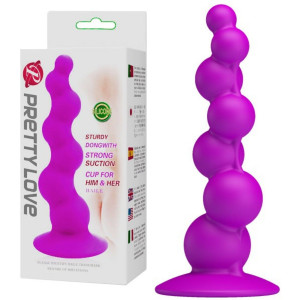 PRETTY LOVE - STURDY DONGWITH Progresywny korek analny z przyssawką, Silikonowy