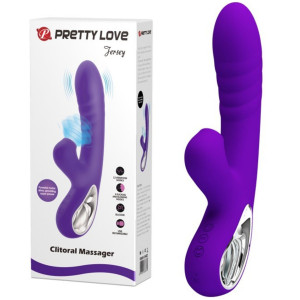 PRETTY LOVE - Jersey Wibrator z ciśnieniowym króliczkiem, Fioletowy